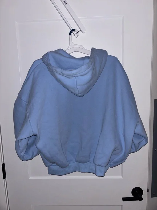 Comfrt Women’s Light Blue Zip-Up Hoodie Jacket- Size XS - Picture 2 of 3